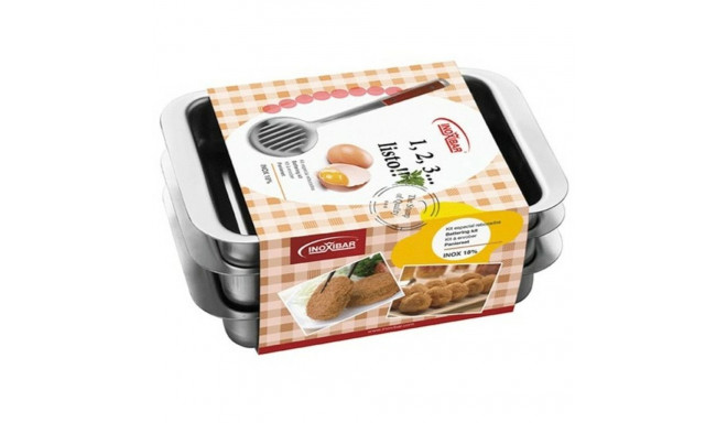 Roasting Tin Inoxibar 59271 Steel 21 x 15 cm (3 Units)