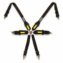 Harness with 6 fastening points Fia Racing OCC Motorsport - Black