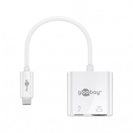 Goobay USB-C HDMI Adapter (4k 60 Hz) 62110 White
