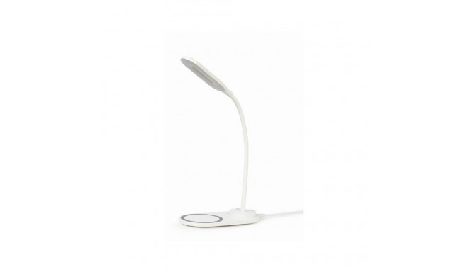 Gembird MOBILE CHARGER WRL DESK LAMP/WHT TA-WPC10-LED-01-W