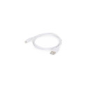 Cablexpert 8-pin sync and charging cable, white, 1 m