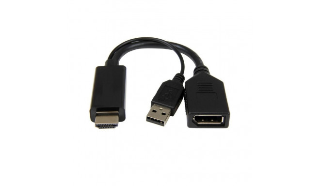 Gembird I/O ADAPTER HDMI TO DP/BLACK A-HDMIM-DPF-01