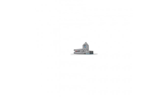 LINDY USB PORT BLOCKER 4PACK/BLUE 40452