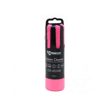 Sbox CS-5005P Screen Cleaner 150ml pink