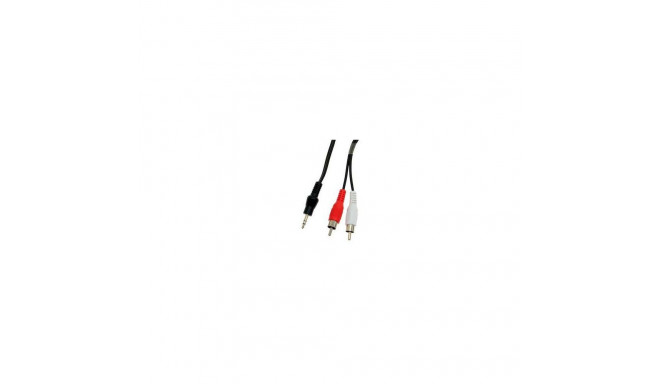 Sbox 3.5mm M.->2 X RCA M, 2M 3.5-2RCA-M/M-2