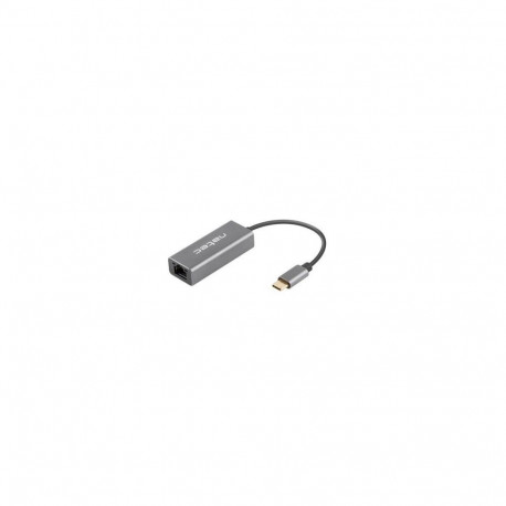 Natec Ethernet Adapter, Cricket USB 3.1, USB 3.1 to RJ45, Gray