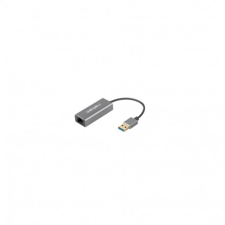 Natec Ethernet Adapter, Cricket USB 3.0, USB 3.0 to RJ45, Black