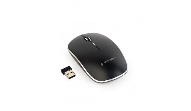 Gembird Silent Wireless Optical Mouse MUSW-4BS-01 USB, Black