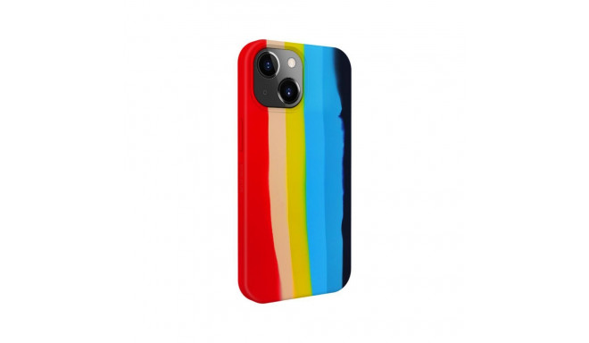 Evelatus Apple iPhone 14 Silicone case Multi-Colored Rainbow