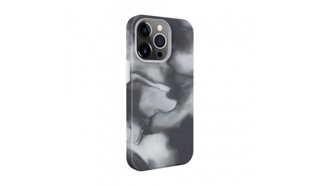 Evelatus Apple iPhone 14 Pro Premium Silicone case Customized Print Gray