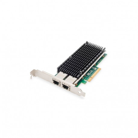 Digitus 10Gbps Dual Port Ethernet Server adapter PCIe X8, Intel X540 BT2 DN-10163