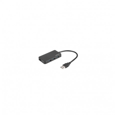 Natec USB 3.0 HUB, Moth, 4-Port, Black