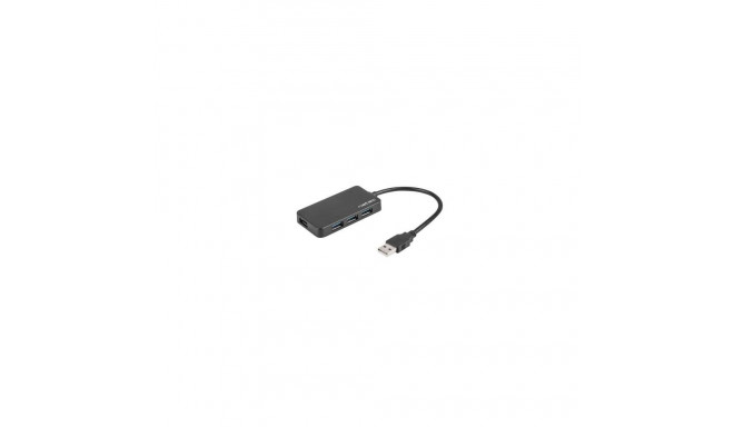Natec USB 3.0 HUB, Moth, 4-Port, Black