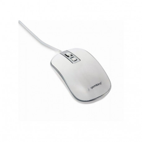 Gembird Optical USB mouse MUS-4B-06-WS White/Silver