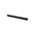 Digitus Patch Panel DN-91624U Black, 48.2 x 4.4 x 10.9 cm, Category: CAT 6; Ports: 24 x RJ45; Retent