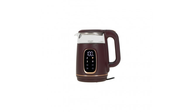 AD 1305 burgundia klaasist elektriline veekeetja temperatuuriregulatsiooniga 1,7l | led | 40–100°c |
