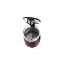 AD 1305 burgundy Czajnik elektryczny szklany led z regulacją temperatury 1,7l