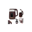 AD 1305 burgundy Czajnik elektryczny szklany led z regulacją temperatury 1,7l