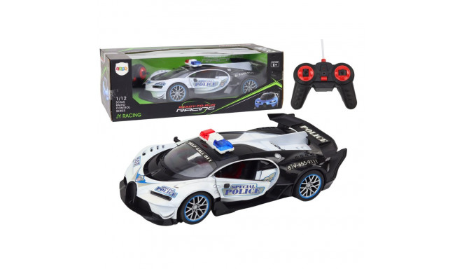 Auto Zdalnie Sterowane RC Policyjne w Skali 1:12 Biały