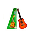 Gitara Drewniana Klasyczna z Kostką Czerwona 60 cm