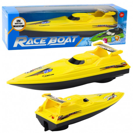 mootorpaat ujuv jaht patareitoitega kollane