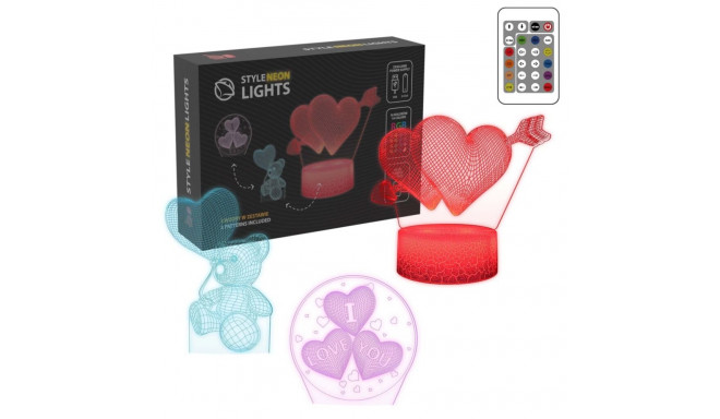 Manta SNL115RGB LED lamp Light decoration Heart RGB 3D