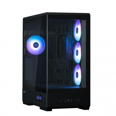 Zalman P50 DS, ATX Mid Tower PC Case, 4  x 120mm ARGB Fans, Black