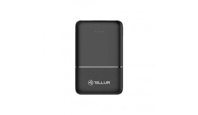 Tellur 5000mAh power bank 2xUSB+USB-C+MicroUSB black