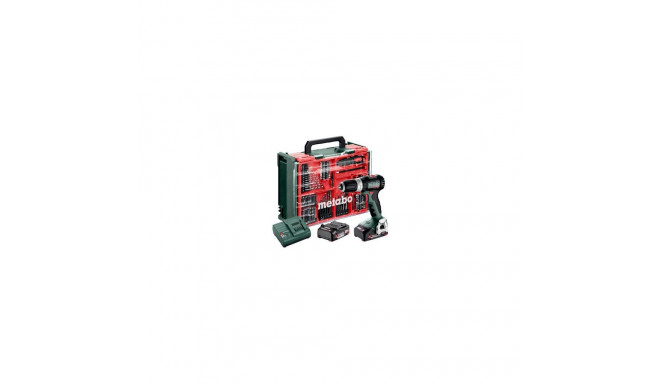 Metabo SB 18 L BL Set 1700 RPM Keyless 1.3 kg Black, Green, Red, Silver