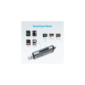 UNITEK R1010A card reader USB 3.2 Gen 1 (3.1 Gen 1) Type-A/Type-C Grey