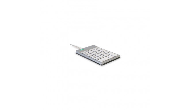 R-Go Tools Numeric keypad R-Go Numpad Break, ergonomic numeric keypad with break software, wired, wh