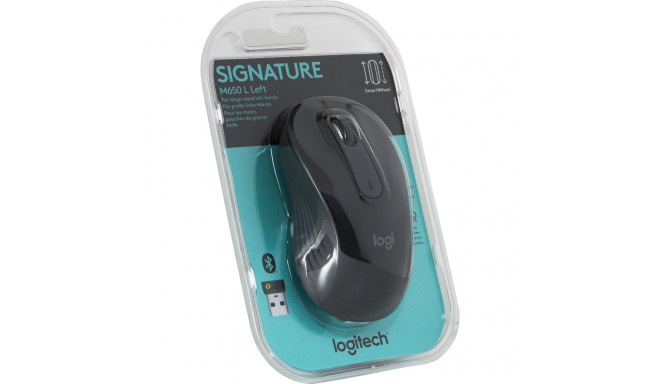Logitech Signature M650 L LEFT -langaton hiiri, musta