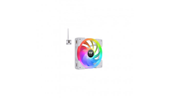 "120mm Thermaltake SWAFAN EX12 RGB PC Cooling Fan White TT Premium Edition 3 Pack"