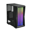 "ATX CMT212A FSP Mid Tower/Tempered Glass side panel/2xUSB3.0/USB2.0/HD Audio/4x120mm fan/Black"