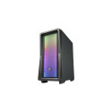 "ATX CMT212A FSP Mid Tower/Tempered Glass side panel/2xUSB3.0/USB2.0/HD Audio/4x120mm fan/Black"