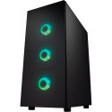 "ATX CMT340 FSP Plus Mid tower/Tempered Glass side panel/2xUSB 3.0/HD Audio/ARGB/4x120mm fan/Black"