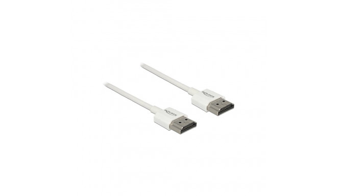 "DELOCK Kabel High Speed HDMI mit Ethernet - HDMI-A Stecker > HDMI-A Stecker 3D 4K 1.5 m Slim High Q