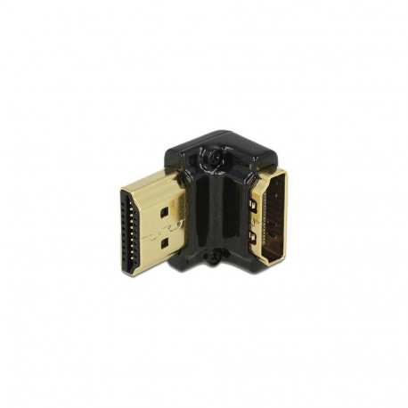 "DELOCK Adapter High Speed HDMI mit Ethernet - HDMI-A Buchse > HDMI-A Stecker 4K 90 Grad gewinkelt u