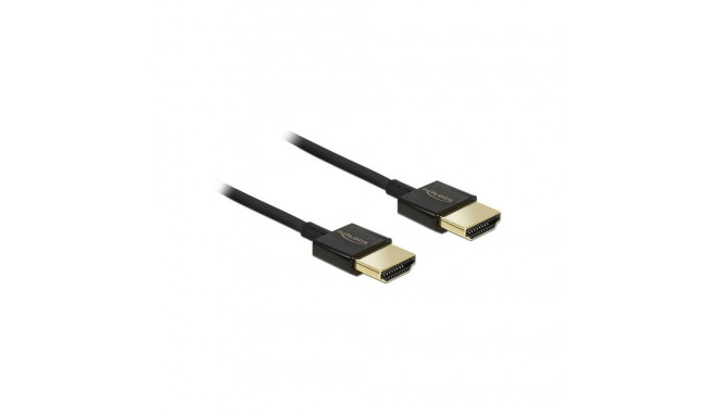 "DELOCK Kabel High Speed HDMI mit Ethernet - HDMI-A Stecker > HDMI-A Stecker 3D 4K 4.5 m Aktiv Slim 