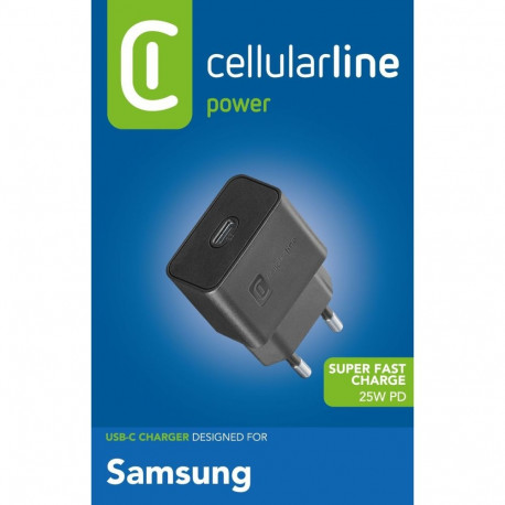 "Cellularline USB-C Super Fast Charger PD 25W - Samsung"