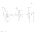 "Select Schwerlast-TV-Wandhalterung neigbar 55-110' 160KG Black Neomounts"