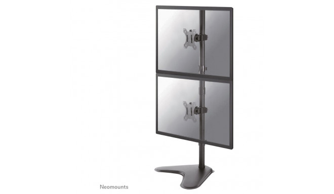 "Neomounts FPMA-D550DDVBLACK Tischhalterung für zwei Flachbildschirme bis 32""."