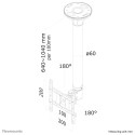 "Neomounts FPMA-C200BLACK Deckenhalterung für Flachbildschirme/Fernseher bis 40"" (102 cm)."