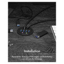 "HUB Tisch-Hub 4x USB 3.0 Type-A mit Audio Ein-/Ausgang ICY BOX"