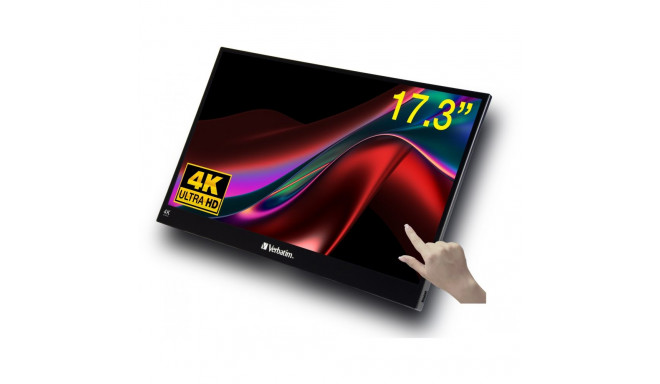 "Verbatim PMT-17 4K Portable Touchscreen Monitor 17.3"" 4K UHD"