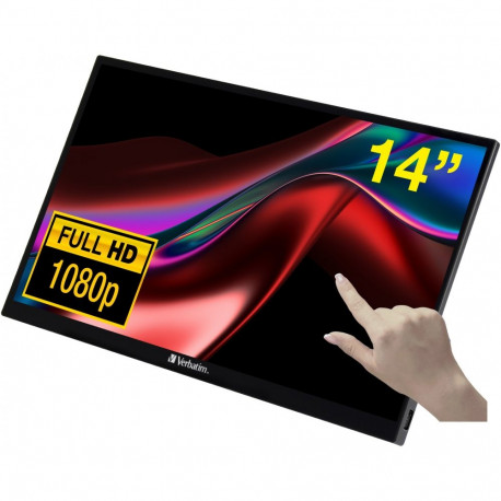 "Verbatim PMT-14 Portable Touchscreen Monitor 14"" FullHD 1080"