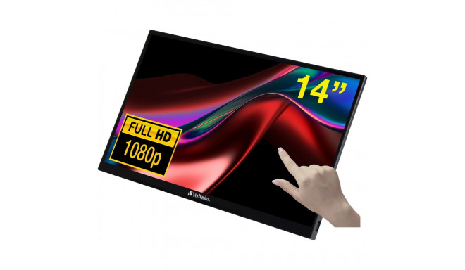 "Verbatim PMT-14 Portable Touchscreen Monitor 14"" FullHD 1080"