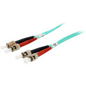 "Equip LWL Patchkabel ST->ST 2.00m Multimode Duplex OM3 turq Polybeutel"