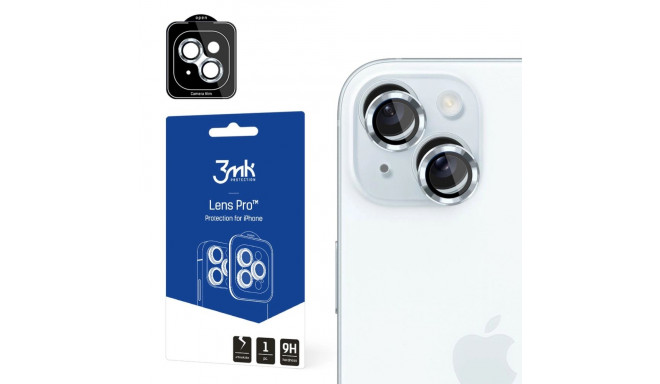 3mk Lens Protection Pro Camera Cover with Blue Frame for iPhone 15