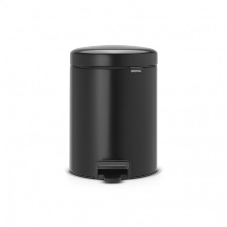 BRABANTIA waste bin with pedal NewIcon 5 l Matt Black 112928